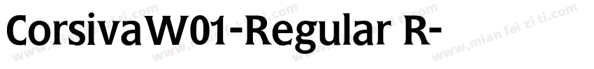 CorsivaW01-Regular R字体转换